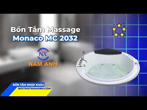 Review BỒN TẮM ÂM MASSAGE MONACO MC-2032 | Thiết Kế Tròn Đẳng Cấp, Nâng Tầm Không Gian Sống
