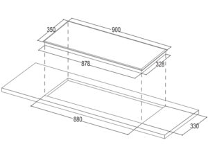 Kích Thước Bếp Điện Từ 3 Vùng Nấu Bauer BE 930TS 3000W Cảm Ứng