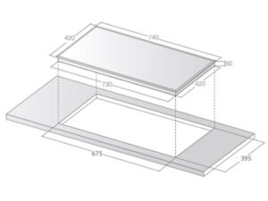 Kích Thước Bếp Điện Từ Đôi Giovani G-272T 2000W Cảm Ứng