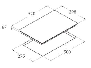 Kích Thước Bếp Điện Hồng Ngoại Đôi Domino Cata TD 302 1700W Cảm Ứng