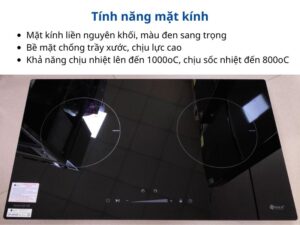 Mặt Kính Bếp Điện Từ Đôi Arber AB390 2000W Cảm Ứng