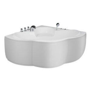 Bồn Tắm Nằm Đơn Massage Acrylic Việt Mỹ 12H Tam Giác Góc 3 Bồn Tắm Góc Việt Mỹ 12H 1165X1165 Mm Tam Giác