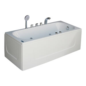 Bồn Tắm Nằm Đơn Massage Acrylic Việt Mỹ 15T Chữ Nhật Góc 2 Bồn Tắm Nằm Việt Mỹ 15T 1490X740 Mm Chữ Nhật