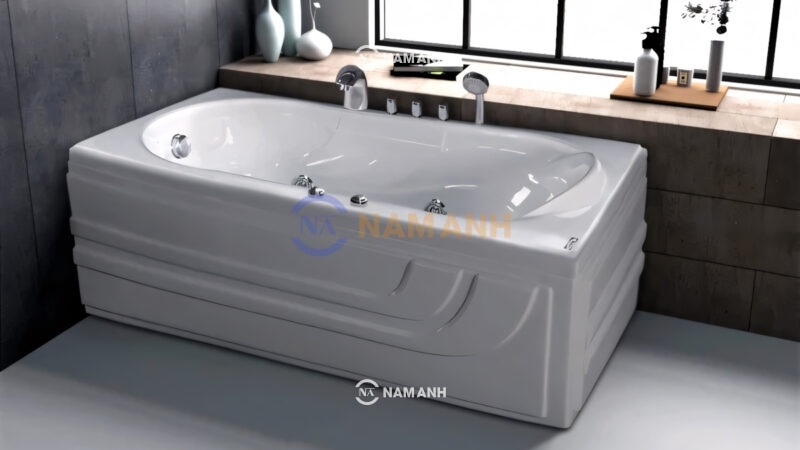 Bồn Tắm Nằm Việt Mỹ 16.2 1580x770 mm Chữ Nhật - Ảnh Thực Tế 1