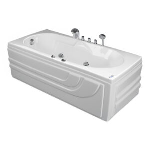 Bồn Tắm Nằm Đơn Massage Acrylic Việt Mỹ 16.70 Chữ Nhật Góc 6 Bồn Tắm Nằm Việt Mỹ 16.70 1598X700 Mm Chữ Nhật