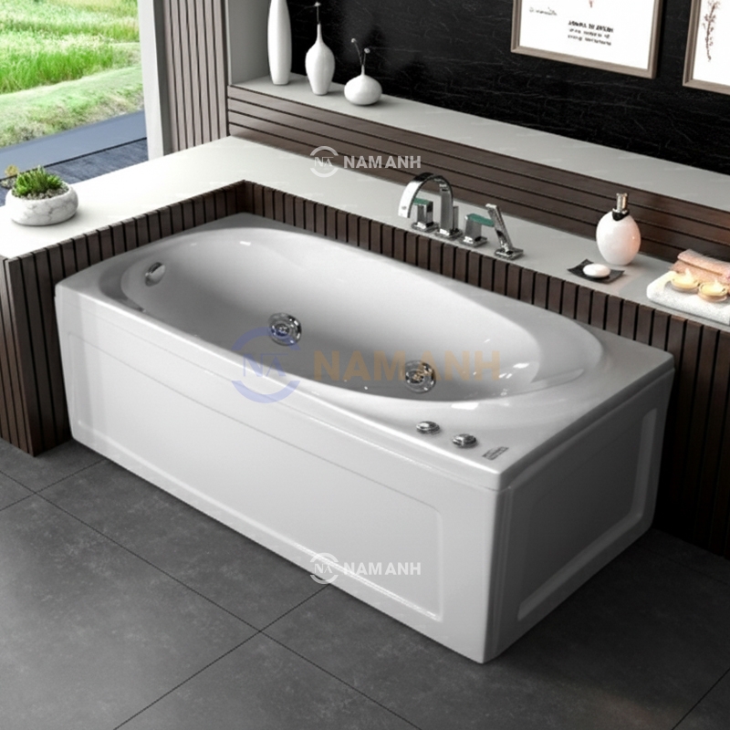 Bồn Tắm Nằm Việt Mỹ 17KT 1690x790 mm Chữ Nhật - Thumbnail