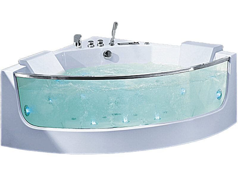 Mặt Trước Bồn Tắm Nằm Đôi Massage Acrylic Rudylux RD-0390 Tam Giác Góc