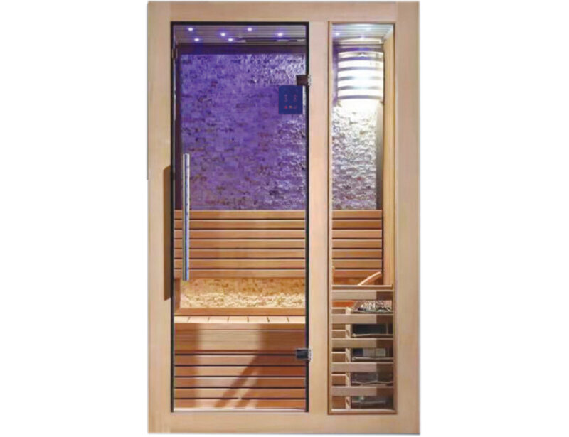 Mặt Trước Phòng Xông Hơi Khô Gỗ Hemlock Rudylux RD-21000 1300 x 1200