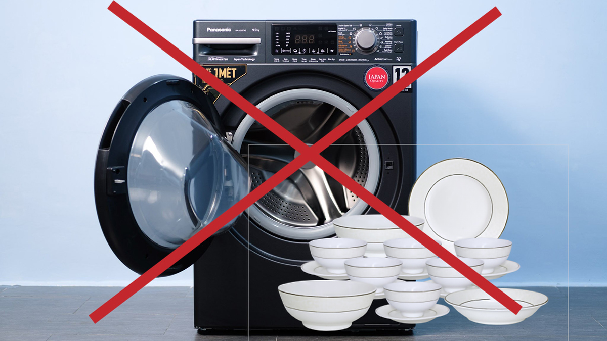 Rửa Chén Bằng Máy Giặt