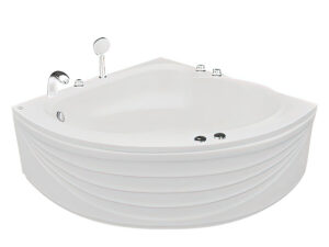 Mặt Trước Bồn Tắm Góc Euroca Eu1-1300 1300X1300 Mm Tam Giác