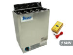 Mặt Trước Máy Xông Hơi Khô 6KW Monaco MCS60 - Điều khiển điện tử