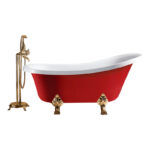 Bồn Tắm Chân Rồng Đặt Sàn Acrylic Rudi RUB120