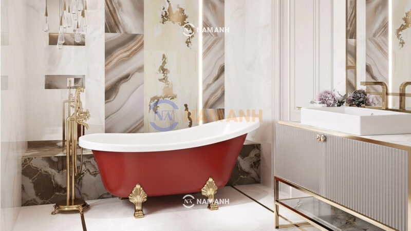 Bồn Tắm Chân Rồng Đặt Sàn Acrylic Rudi RUB120 - Ảnh Thực Tế 1