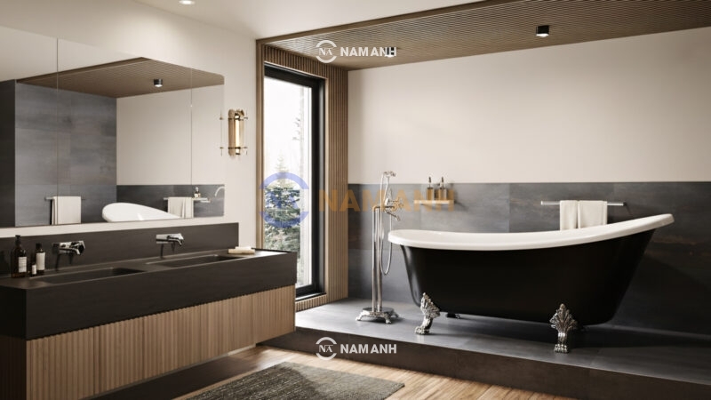 Bồn Tắm Chân Rồng Đặt Sàn Acrylic Rudi RUB121 - Ảnh Thực Tế 2