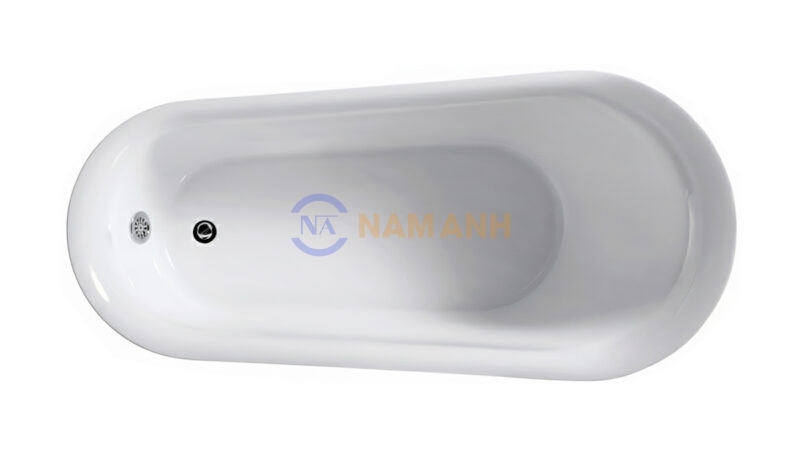 Bồn Tắm Chân Rồng Đặt Sàn Acrylic Rudi RUB121 - Top View