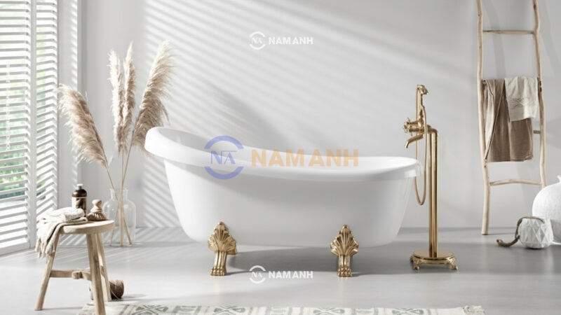 Bồn Tắm Chân Rồng Đặt Sàn Acrylic Rudi RUB123 - Ảnh Thực Tế 1