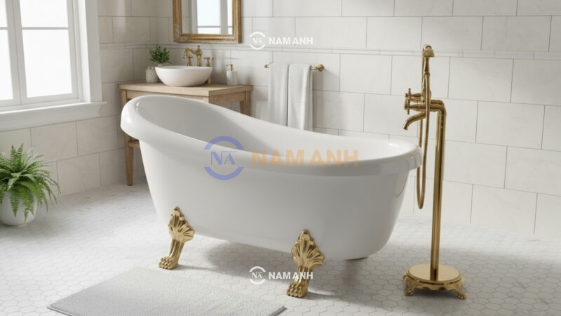 Bồn Tắm Chân Rồng Đặt Sàn Acrylic Rudi RUB123 - Ảnh Thực Tế 2