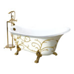 Bồn Tắm Chân Rồng Đặt Sàn Acrylic Rudi RUB124