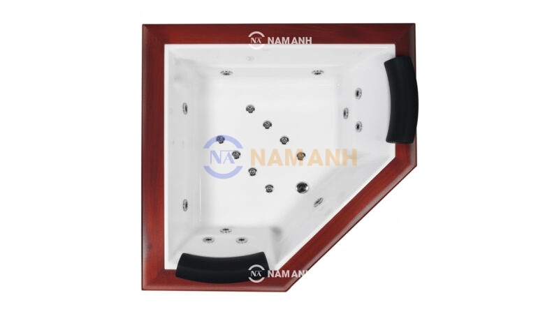 Bồn Tắm Góc Đôi Massage Rudi RUB209 Tam Giác - Top View