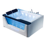 Bồn Tắm Nằm Đôi Massage Acrylic Rudi RUB201 1700x1200 mm Chữ Nhật