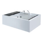 Bồn Tắm Nằm Đôi Massage Acrylic Rudi RUB225 1850x1200 mm Chữ Nhật