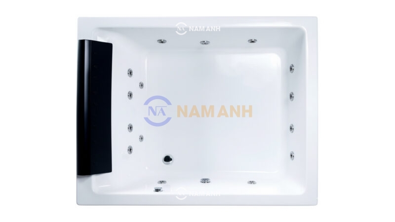 Bồn Tắm Nằm Đôi Xây Massage Rudi RUB236 1800x1400 mm Chữ Nhật - Top View