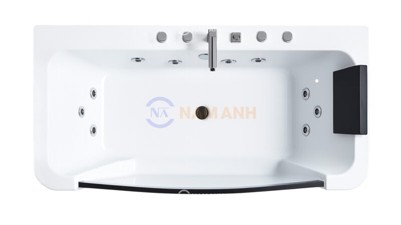 Bồn tắm nằm massage acrylic Rudi RUB218 - Nhìn từ trên xuống