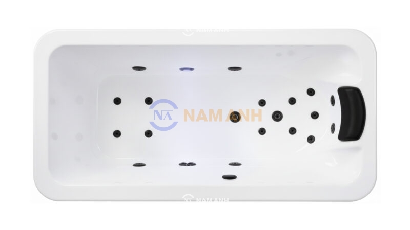Bồn Tắm Nằm Massage Rudi RUB228 Chữ Nhật - Top View