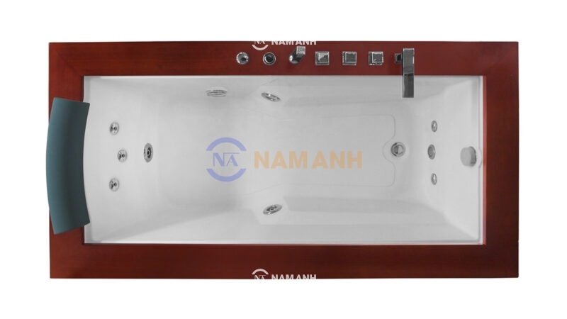 Bồn Tắm Nằm Xây Massage Rudi RUB246 Chữ Nhật - Top View