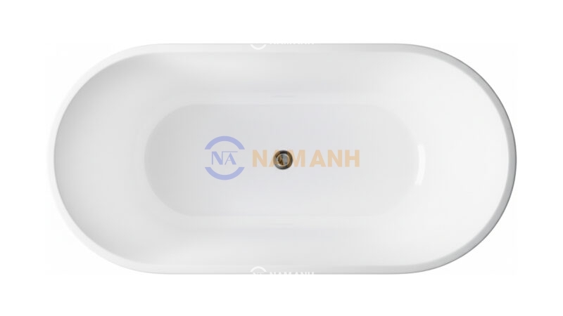 Bồn Tắm Oval Đặt Sàn Acrylic Rudi RUB118 - Top View