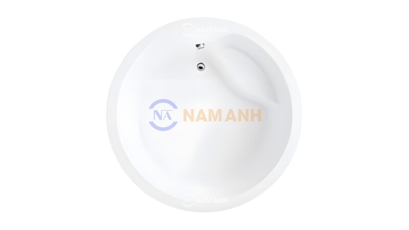 Bồn Tắm Tròn Đặt Sàn Acrylic Rudi RUB104 1500x1500 mm - Nhìn từ trên xuống