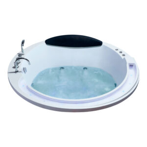 Bồn Tắm Tròn Đôi Xây Massage Acrylic Rudi RUB232 1800x1800 mm